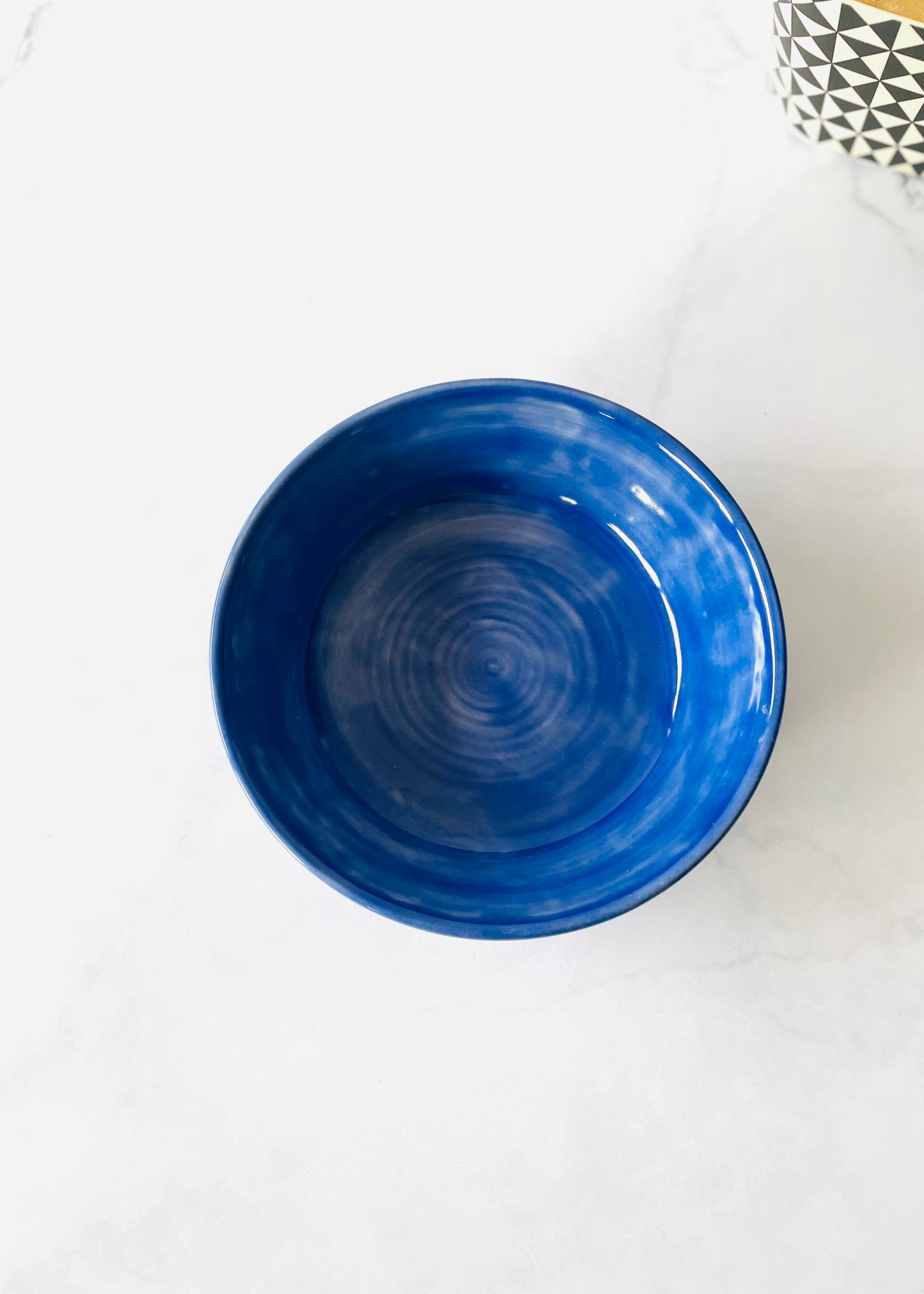 Petite assiette creuse bleu saphir 💙