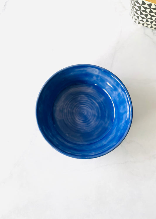Petite assiette creuse bleu saphir 💙